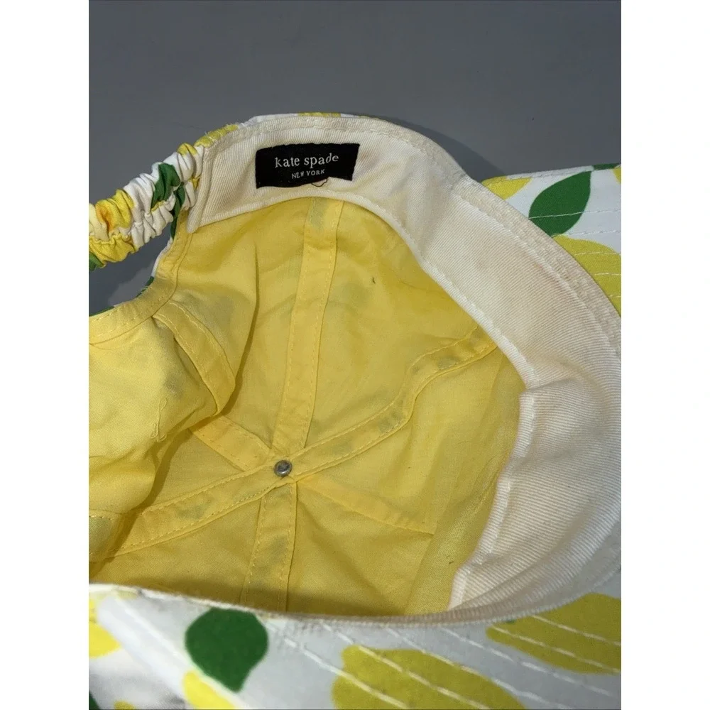 Kate Spade New York Lemon Toss Baseball Cap Hat OSFM
